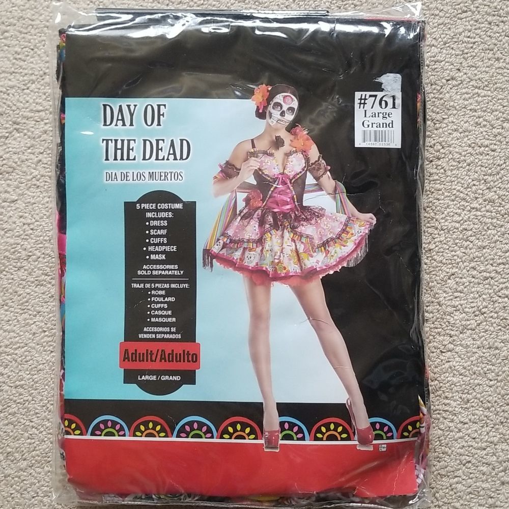DAY OF THE DEAD Adult Costume SZ Large